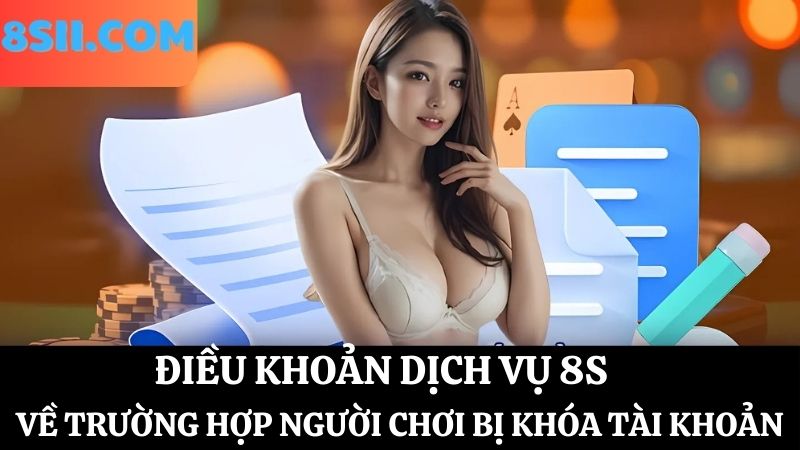 Điều khoản dịch vụ 8S về các trường hợp bị khóa tài khoản